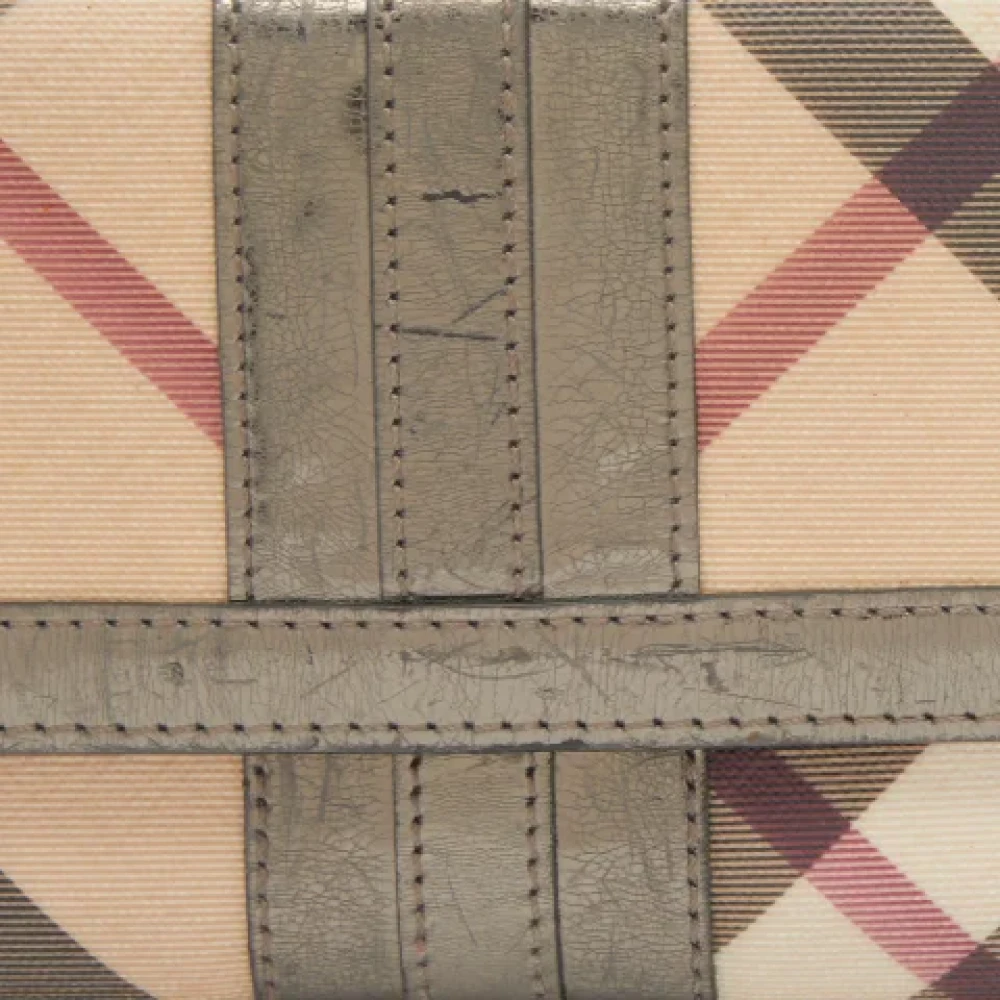Burberry Vintage Pre-owned Leather wallets Beige Dames
