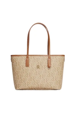 Stor Monogramväska med Texturerad Finish