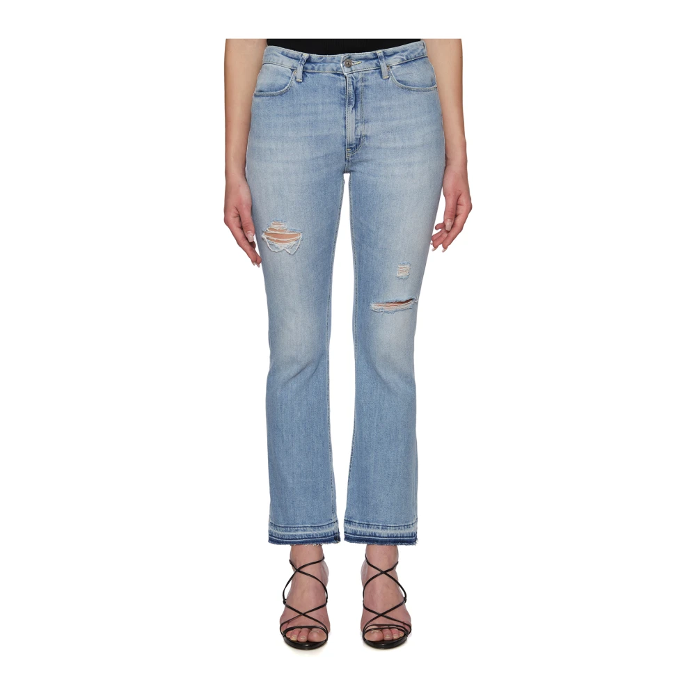 Dondup Uitlopende broek Blue Dames