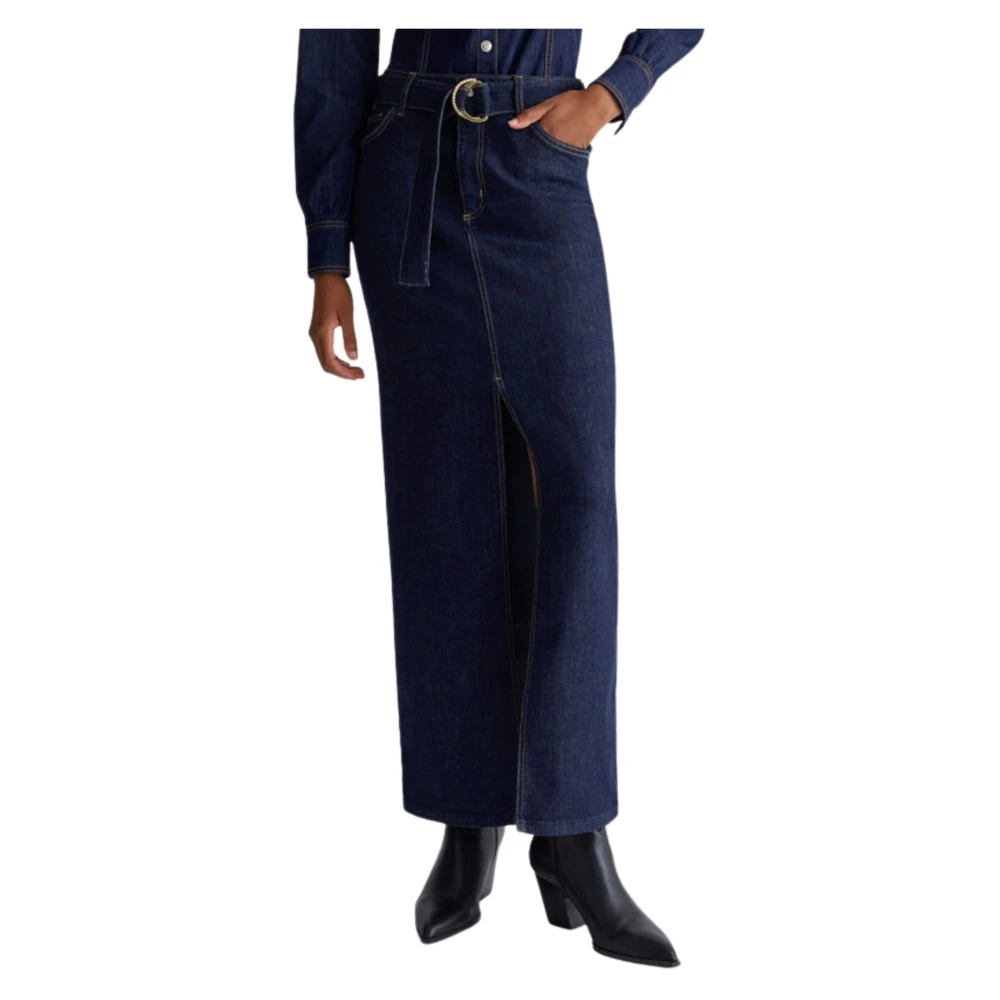 Liu Jo Denim Rokken met Riem Blue Dames