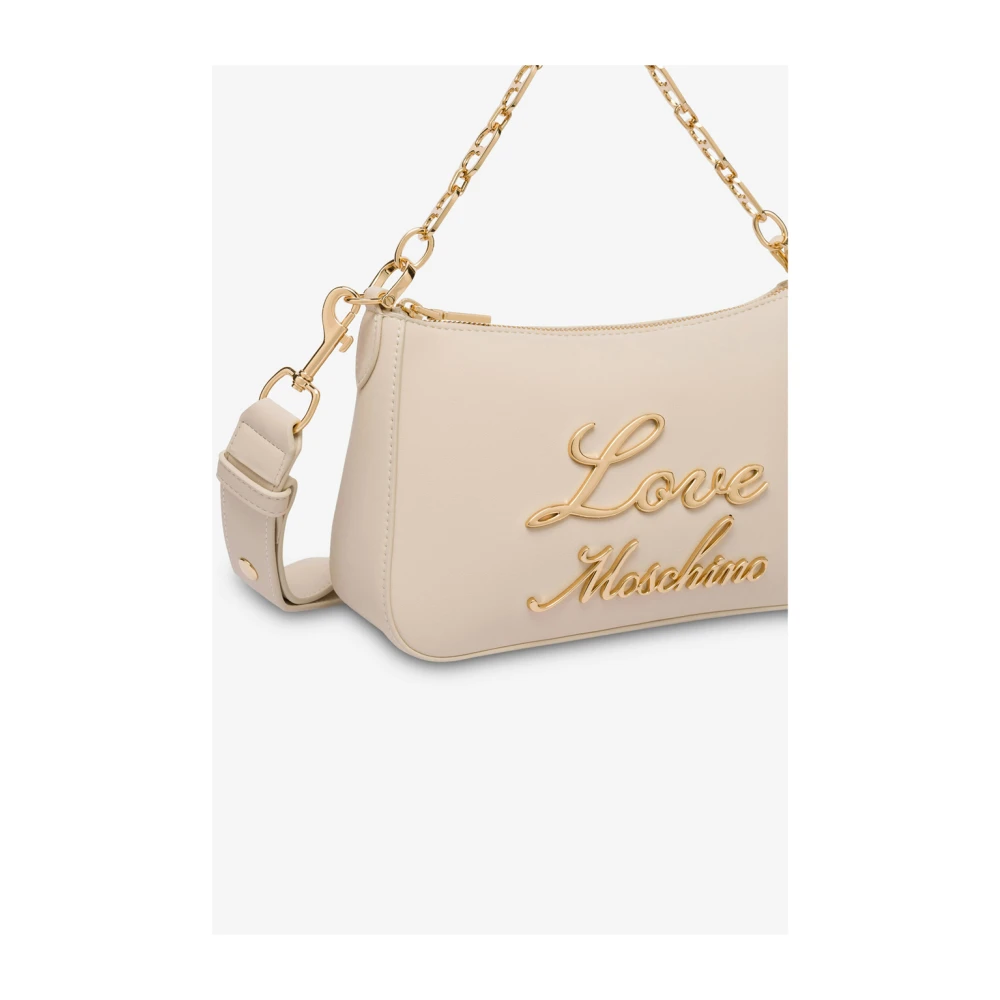 Love Moschino handtas met kettinghandvat Beige Dames