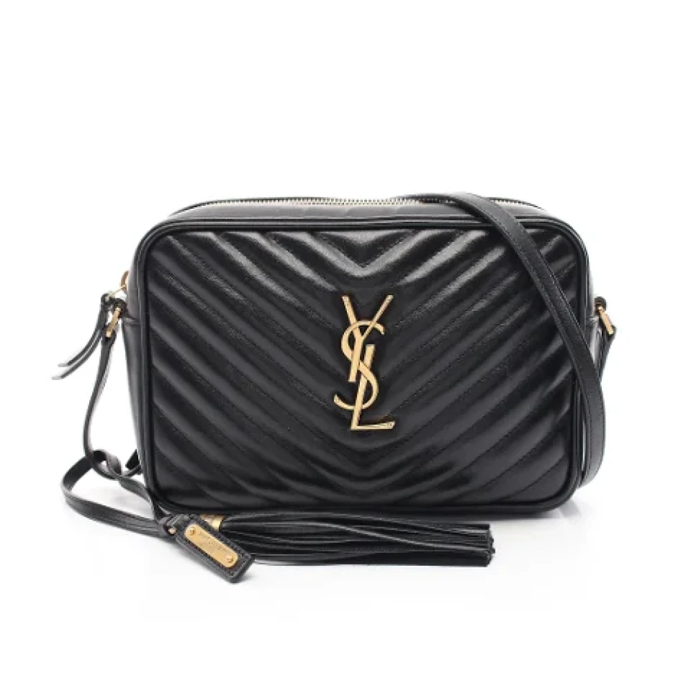 Yves Saint Laurent Vintage Pre-owned Leather shoulder-bags Black Dames
