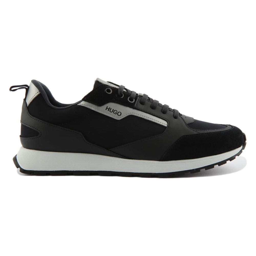 Hugo Men's Blue Retro Running Trainers In Dark - Sneakers - 9 Uk - Shoes