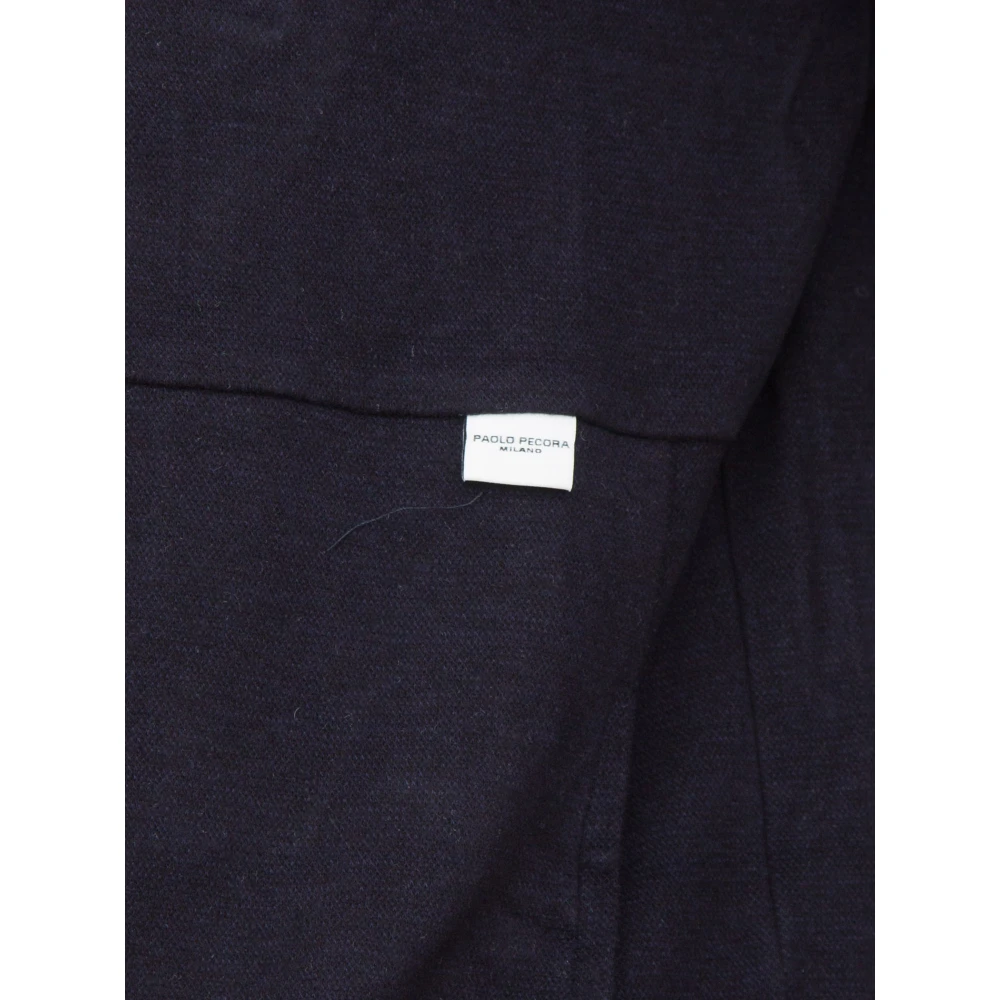 Paolo Pecora Blauwe Sweatshirt Casual Stijl Blue Heren