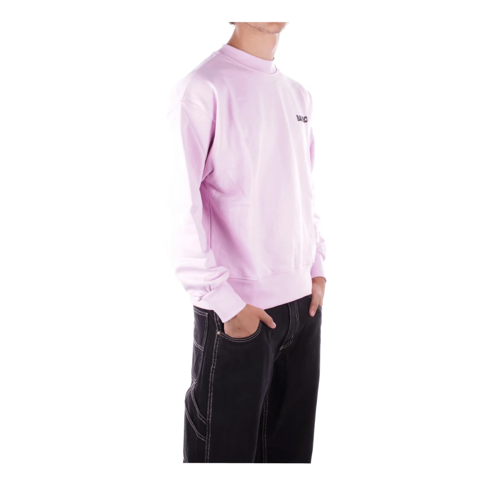 Barrow Roze Logo Sweater Pink Heren