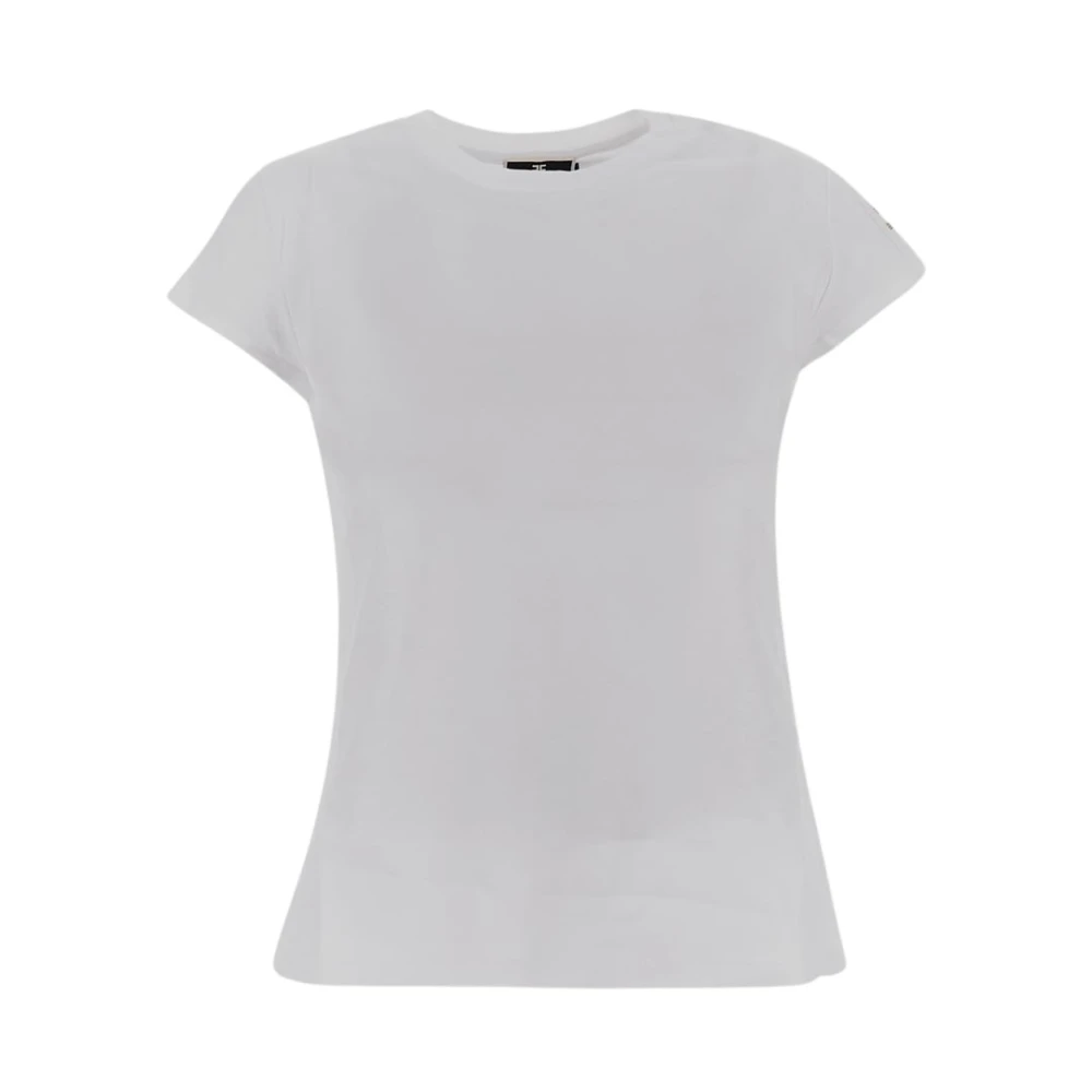 Elisabetta Franchi Katoenen T-shirt van White Dames