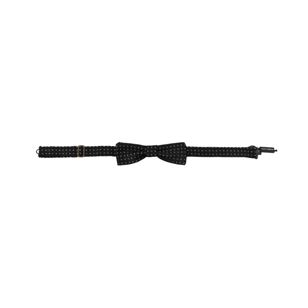 Dolce & Gabbana Men's Black Bowties, One Size, Silk Bow Tie