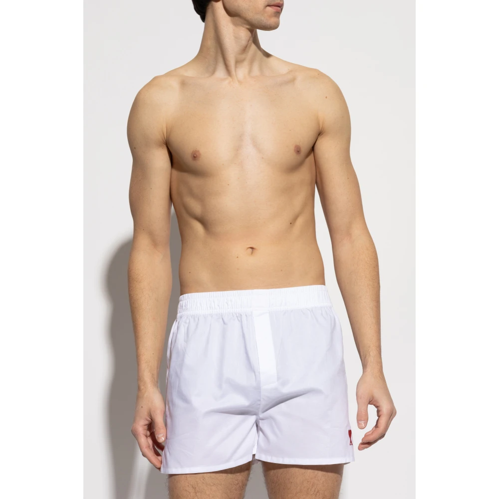 Ami Paris Boxers met logo White Heren