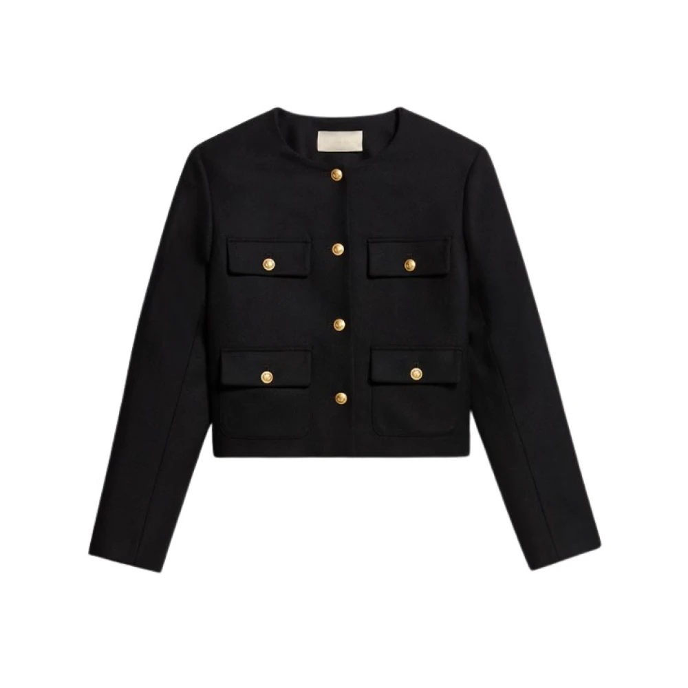 Vanessa Bruno Moderne Tweedjas Deana Black Dames