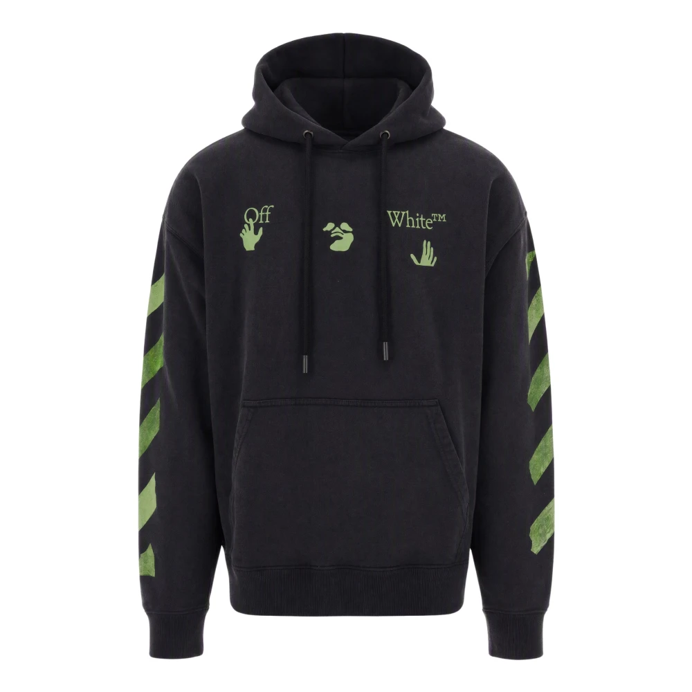 Off White Uomo Nero Felpe, M, New,