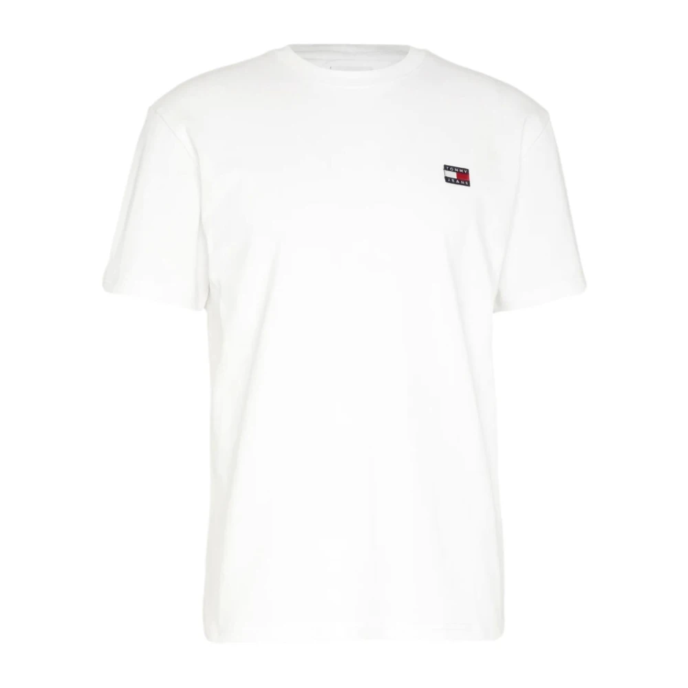Tommy Jeans Heren Badge Logo T-shirt White Heren