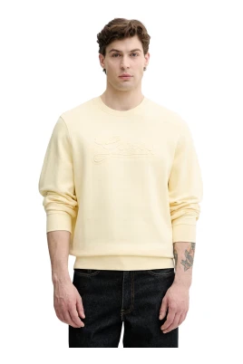 Sweatshirt med texturlogotyp