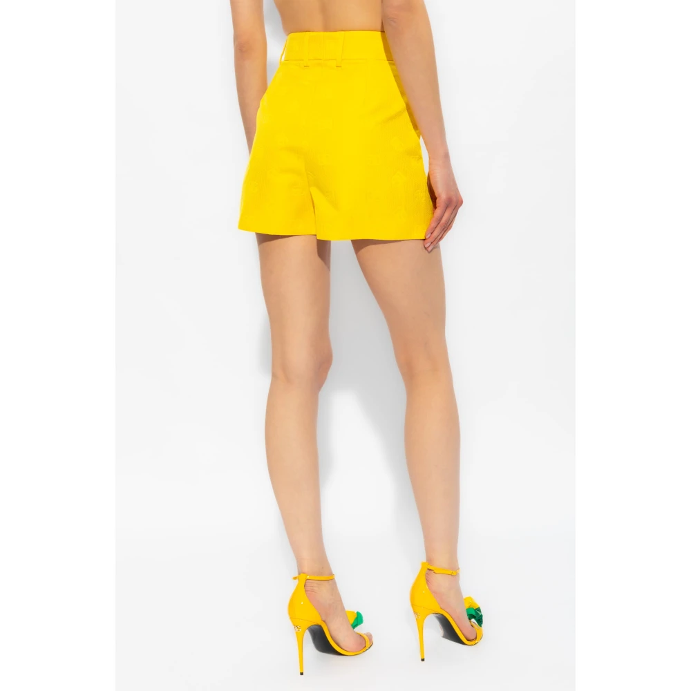Dolce & Gabbana Jacquard shorts Yellow Dames