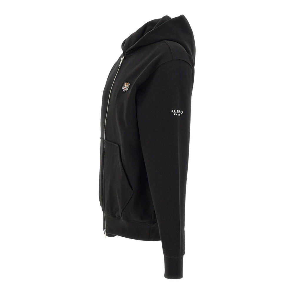 Kenzo Lucky Tiger Zwarte Katoenen Sweatshirt Black Heren
