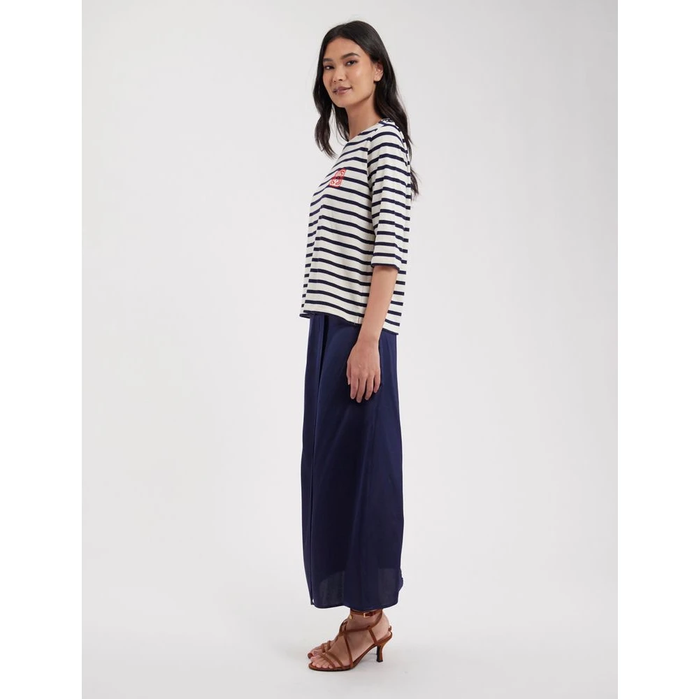 Ines De La Fressange Paris Marianna wit marine gestreepte top Multicolor Dames