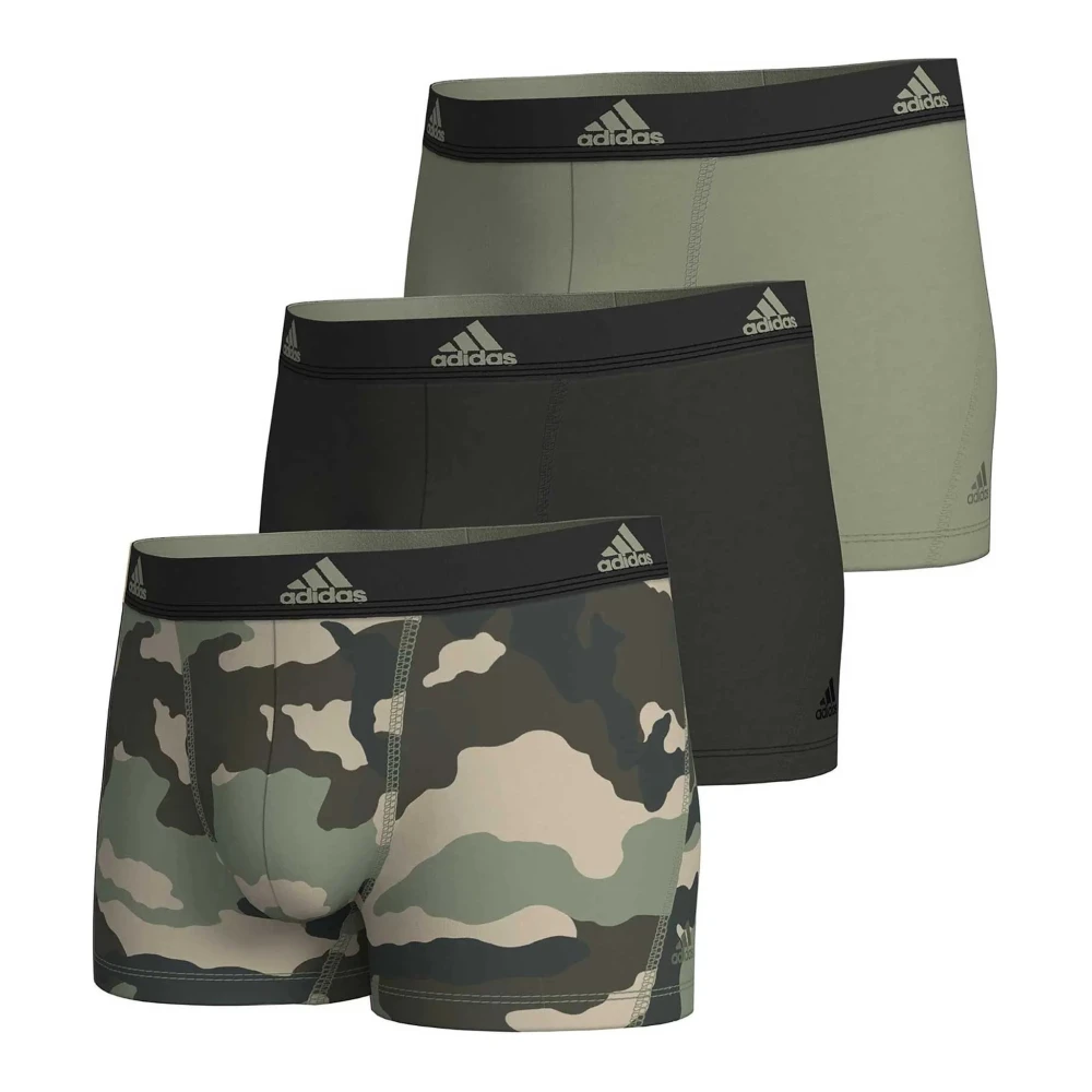 Adidas Groene Active Flex Katoen Camo Boxers Green Heren