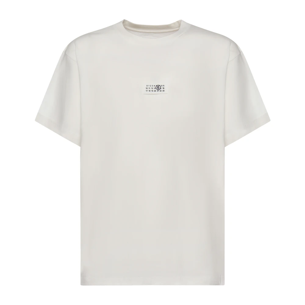Mm6 Maison Margiela T-Shirts, Male, Xl, Numeric T-Shirt White