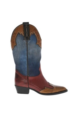vintage-denim-cuir-cowboy-bottes