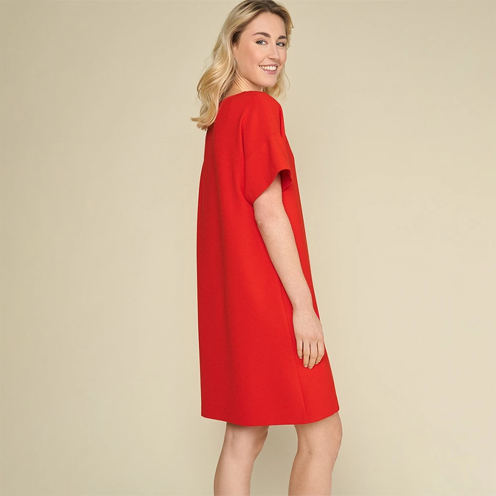 Marie Méro Rode Sportieve Elegante Jurk Red Dames