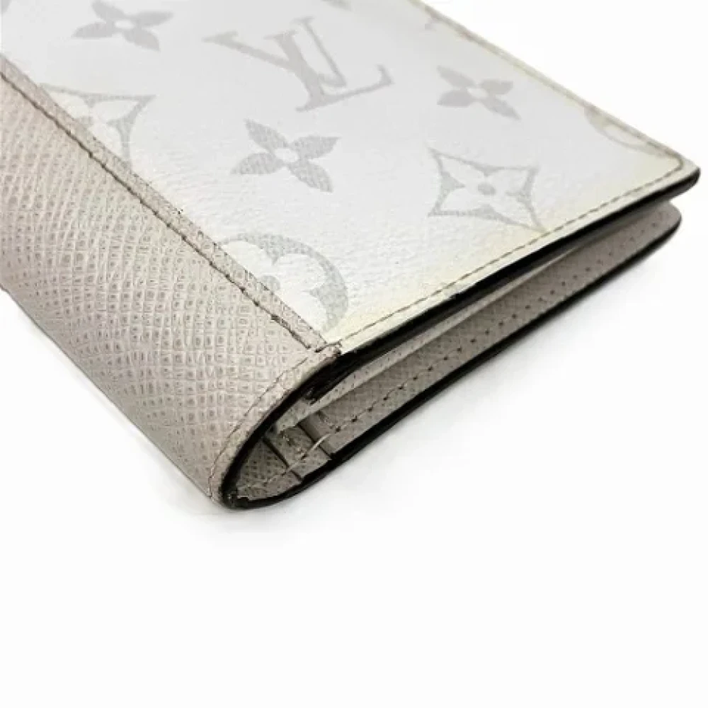 Louis Vuitton Vintage Pre-owned Fabric wallets White Dames