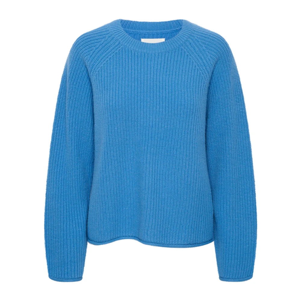 Part Two Zachte Gebreide Trui Parisian Blue Dames