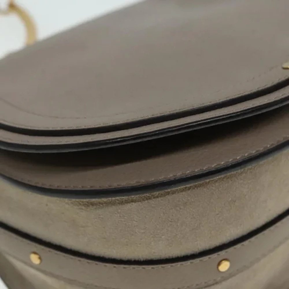 Chloé Pre-owned Leather handbags Gray Dames