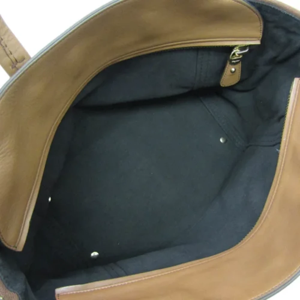 Salvatore Ferragamo Pre-owned Leather totes Brown Dames