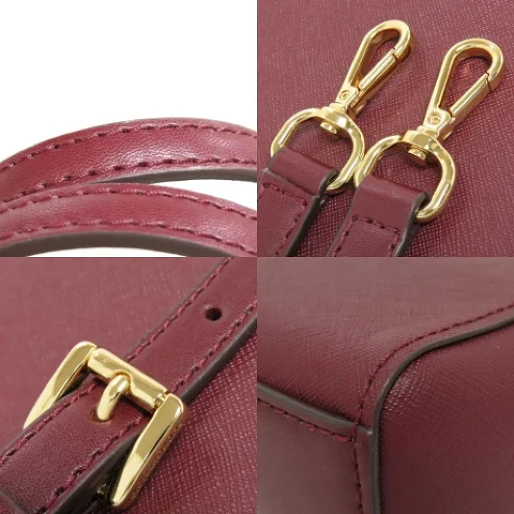 Michael Kors Pre-owned Leather handbags Red Dames