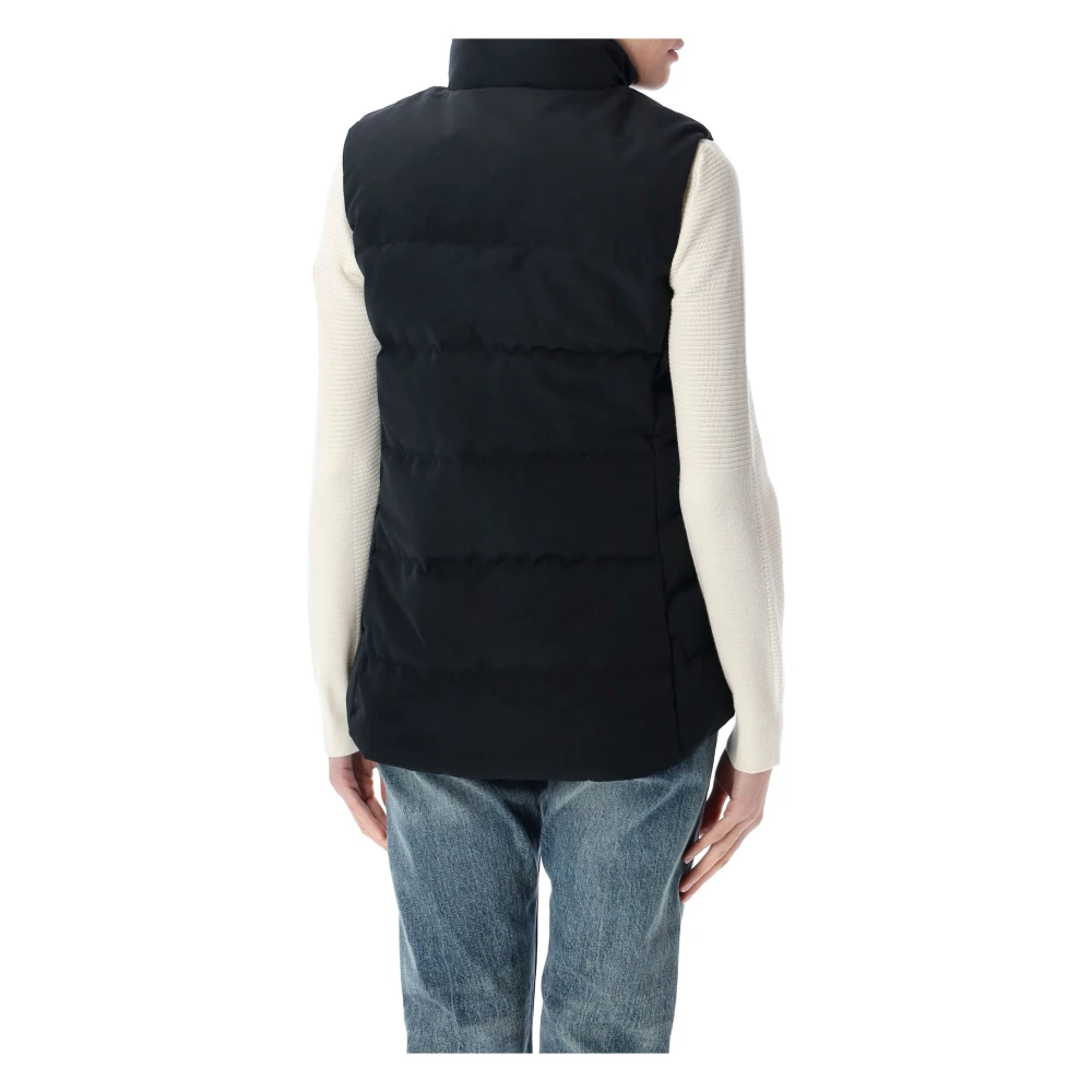 Canada Goose Zwart donsgevulde Gilet Buitenkleding Black Dames