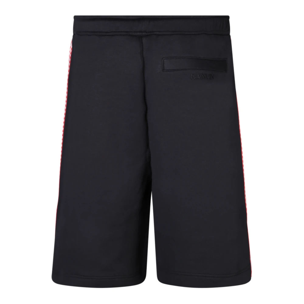 Lanvin Zwarte Bermuda Shorts Stijlvol Comfortabel Modern Black Heren