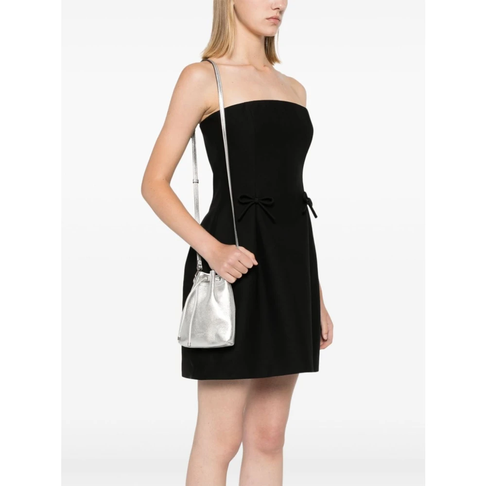 Jimmy Choo Metallic Leren Schoudertas Gray Dames