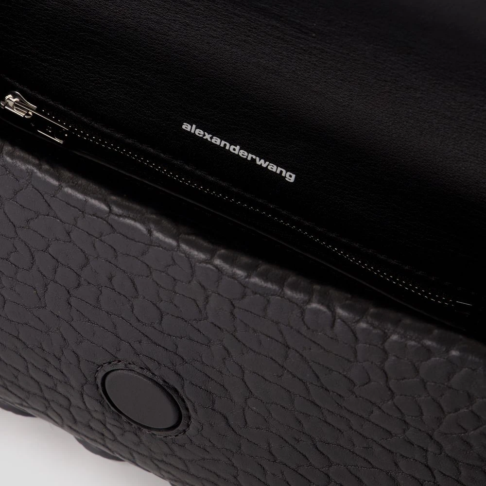 alexander wang Zwarte Leren Schoudertas Black Dames