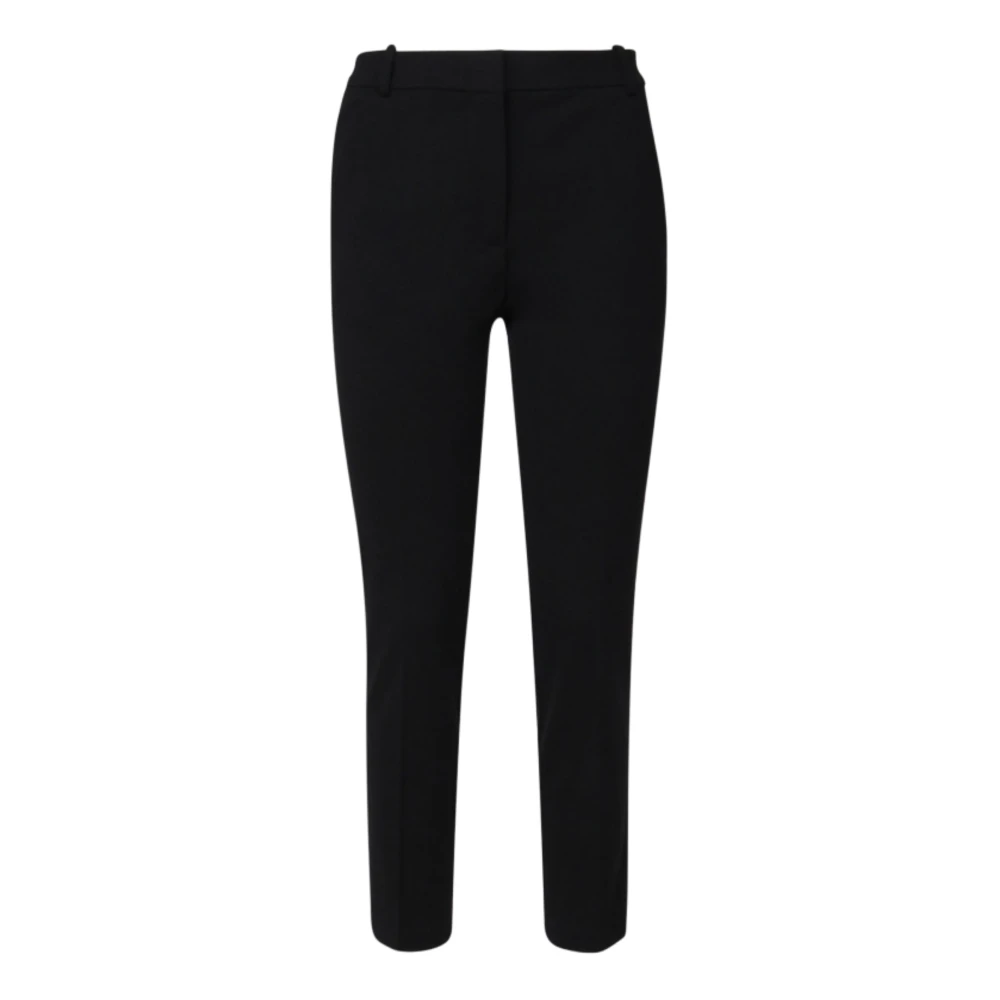 Pinko Black Elegant Trousers Cigarette-Fit - Female - Cropped Trousers - L - Trousers