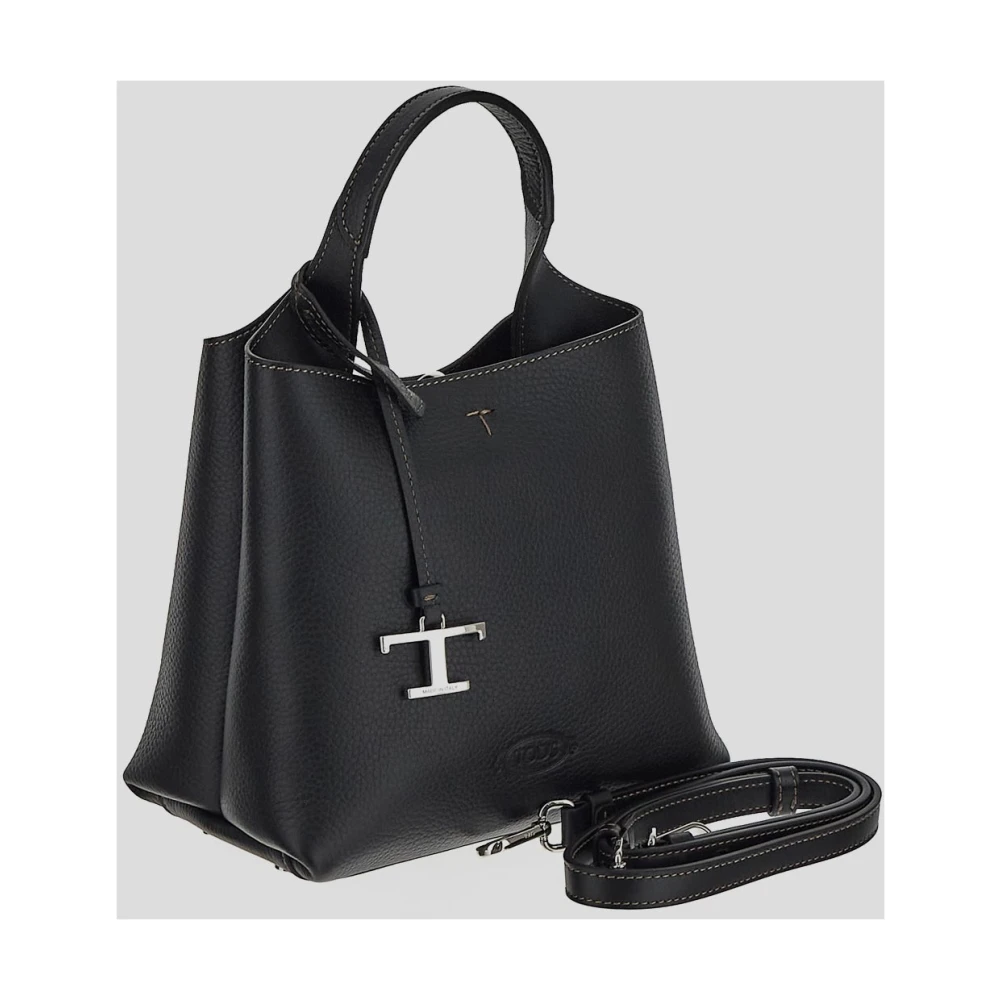 TOD'S Leren Mini Tas Black Dames