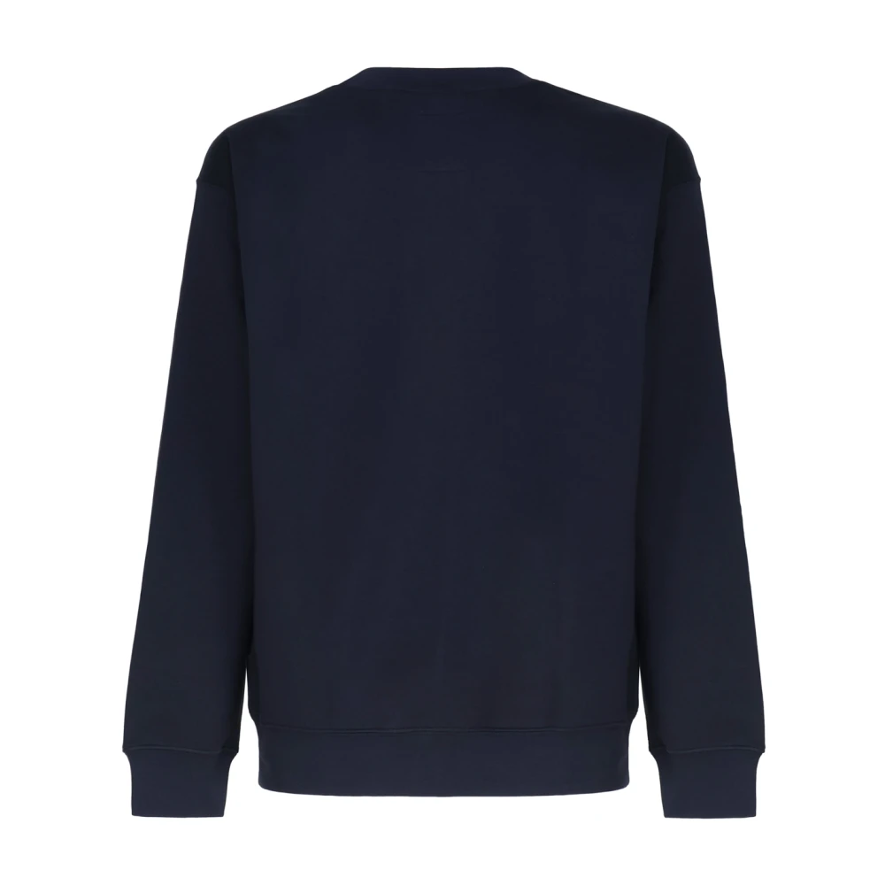 Fay Sweatshirt met 3D-effect en Geborduurde Claim Blue Heren