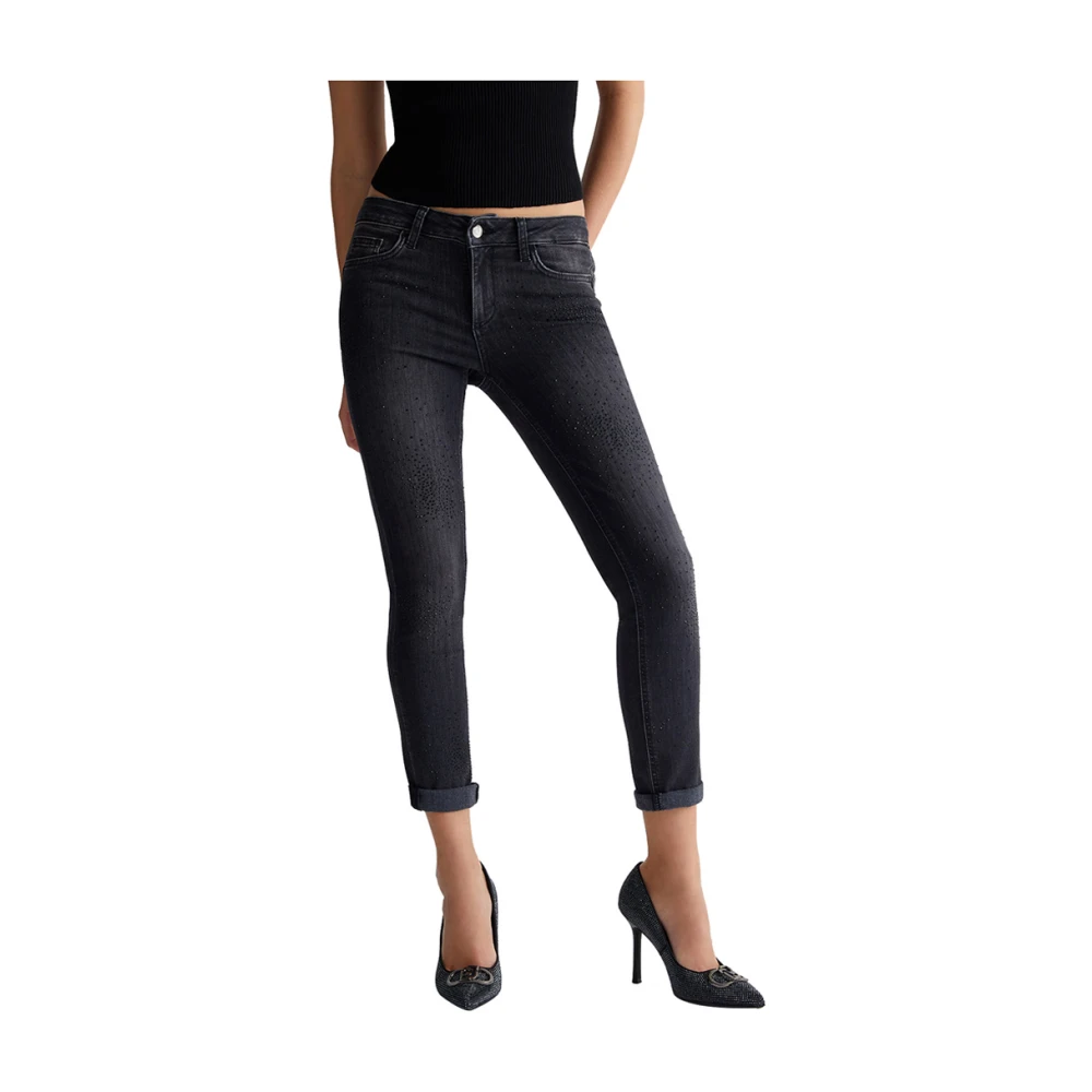 Liu Jo Zwarte Skinny Jeans voor Vrouwen Black Dames