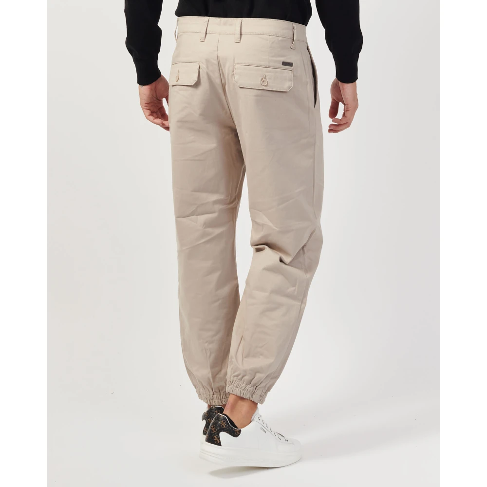 Armani Exchange Beige Joggers met Elastische Boord Beige Heren