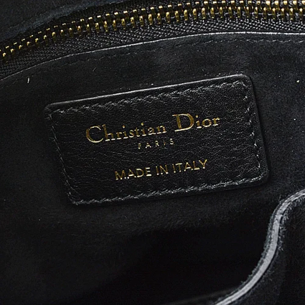 Dior Vintage Pre-owned Leather handbags Black Dames