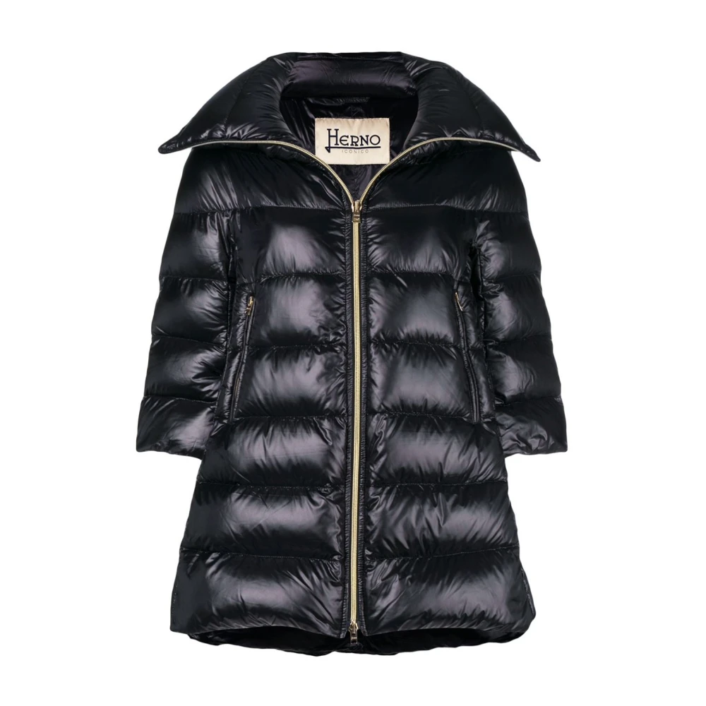 Herno Women's Black Down Jackets, S, Down Jacket 9300