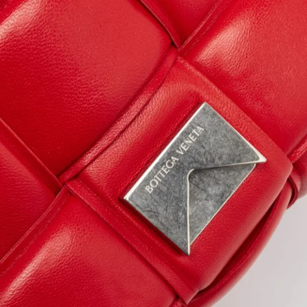 Bottega Veneta Vintage Pre-owned Leather shoulder-bags Red Dames