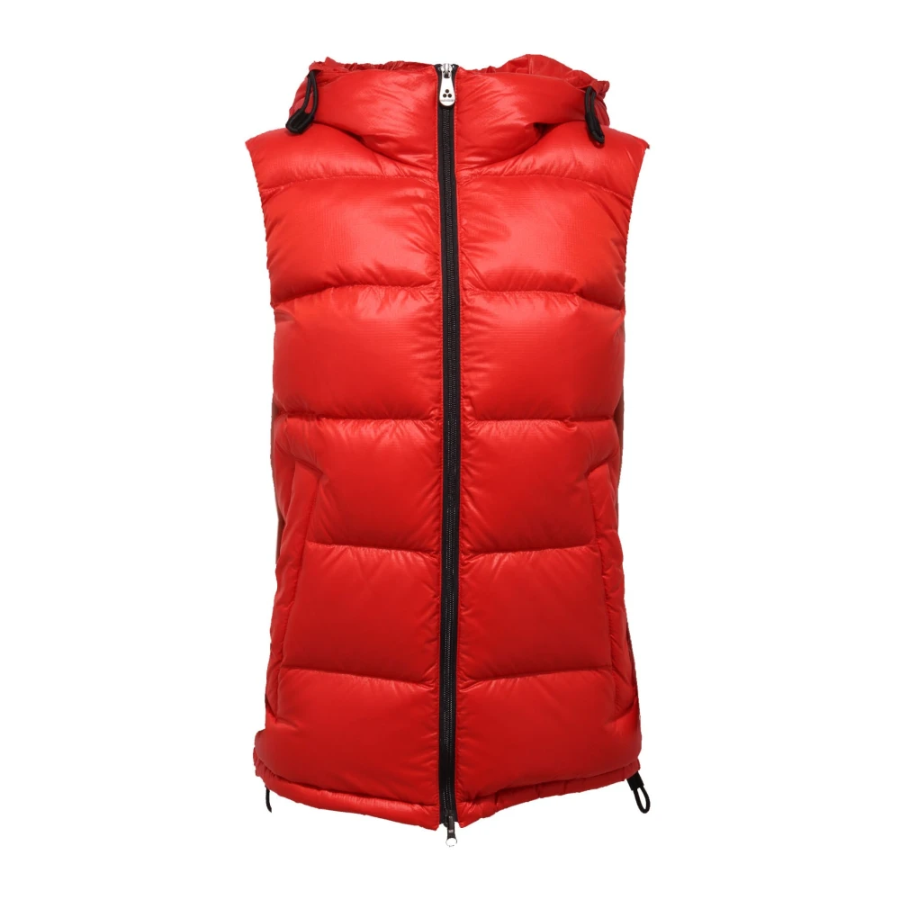Peuterey Women's Red Sleeveless Jacket With Hood - Waistcoats - L - Jackets