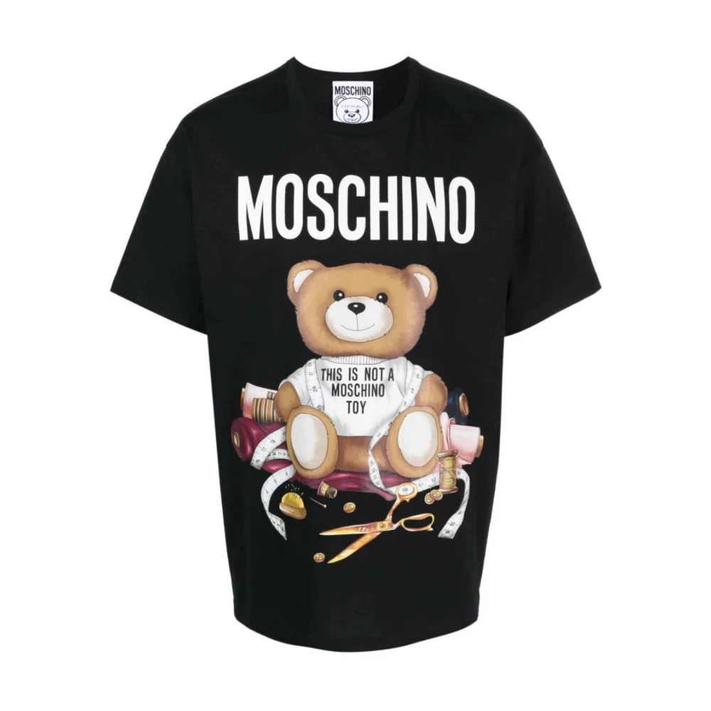 Moschino Heren Teddy Bear Motif T-Shirt Black Heren