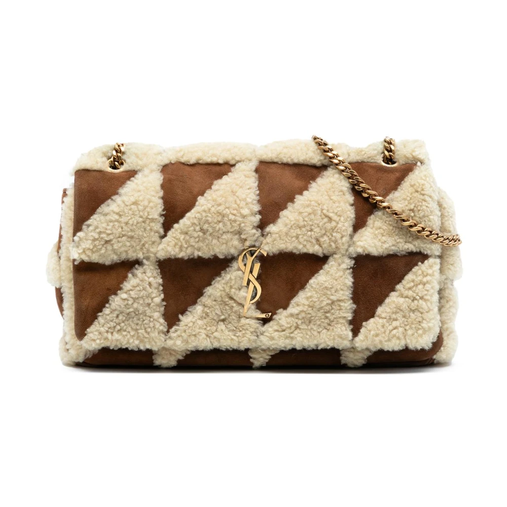 Saint Laurent Vintage Women's Brown Pre-Owned Chain Shoulder Bag