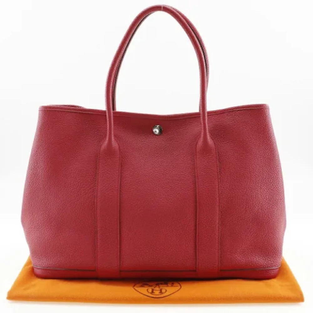 Hermès Vintage Pre-owned Leather handbags Red Dames