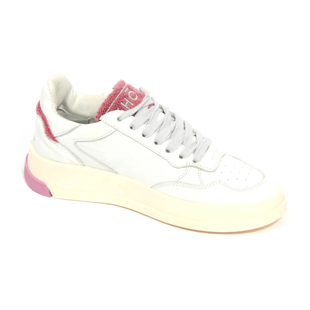 Ghoud Leren Sponge Sneakers Dames Schoenen Wit