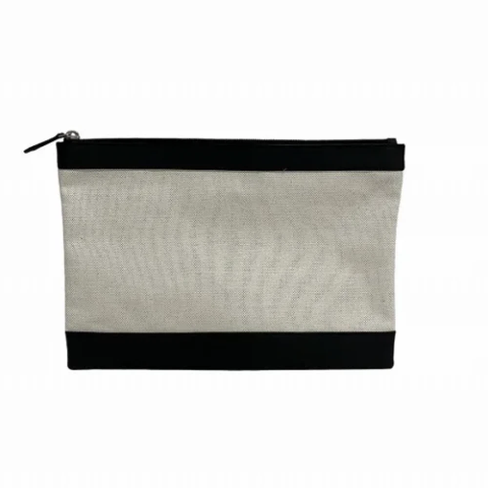 Balenciaga Vintage Pre-owned Canvas clutches Beige Dames
