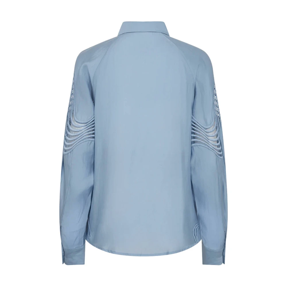 Copenhagen Muse Blouse Lange Mouw Shirt Blue Dames