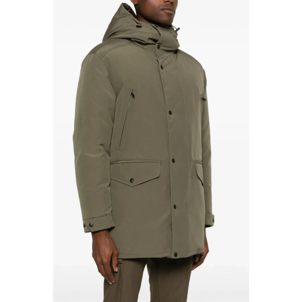Moncler Omkeerbare Olijfgroene Donsjas Green Heren