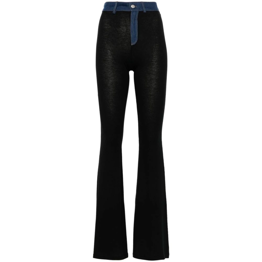 Coperni Zwarte Flared Skinny Jeans Black Dames