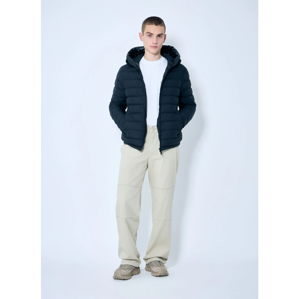 Moncler Gewatteerde Hooded Donsjas Black Heren